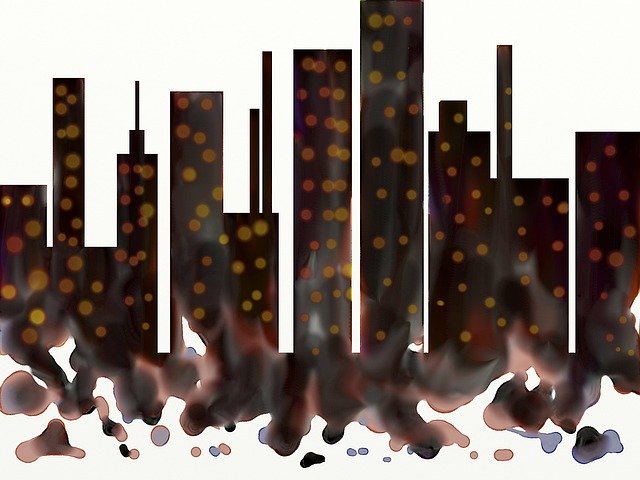 Free download Urban City Painting -  free illustration to be edited with GIMP free online image editor