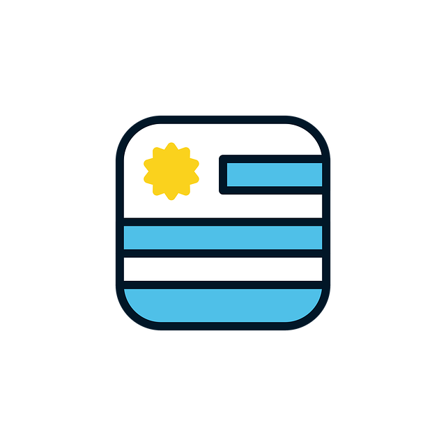 Free download Uruguay Icon Flag -  free illustration to be edited with GIMP free online image editor