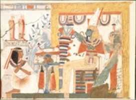 Free download Userhat Kneeling Before Osiris and the Goddess of the West, Tomb of Userhat free photo or picture to be edited with GIMP online image editor