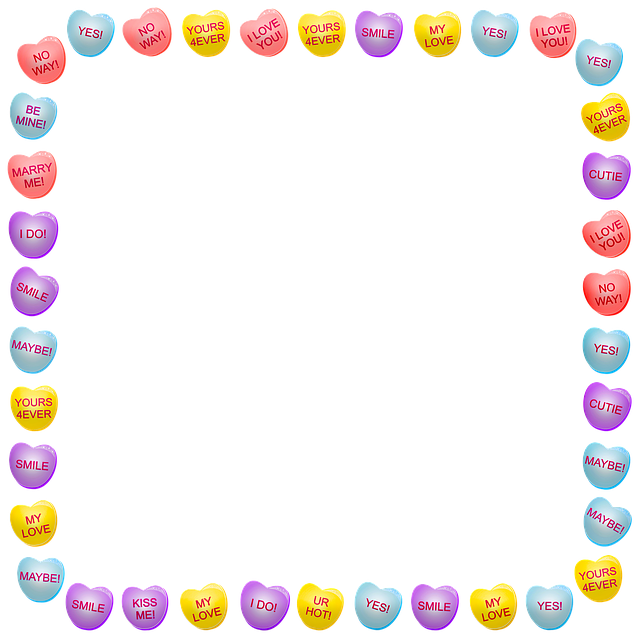 Free download Valentine Candy Conversation Heart -  free illustration to be edited with GIMP free online image editor