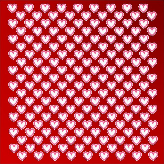 Free download Valentine Heart Pattern -  free illustration to be edited with GIMP free online image editor