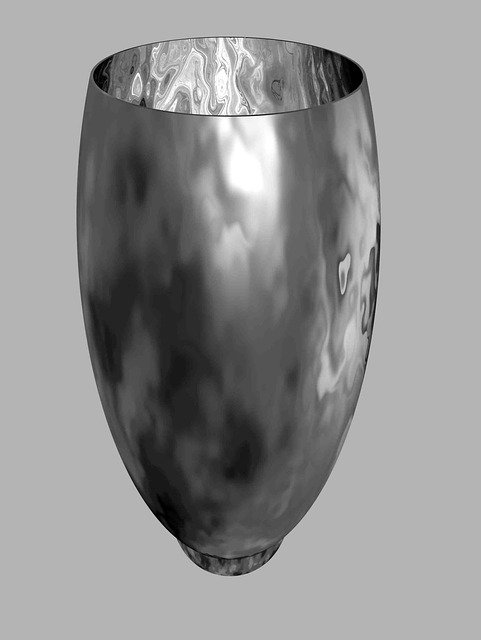 Free download Vase Metal Steel Computer -  free illustration to be edited with GIMP free online image editor