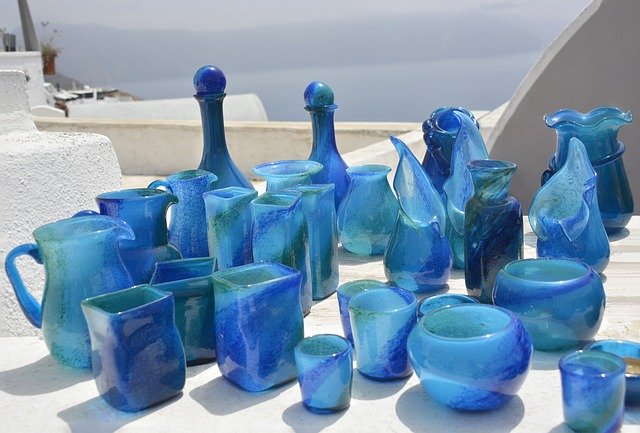 Free download Vases Blue Glass -  free photo or picture to be edited with GIMP online image editor