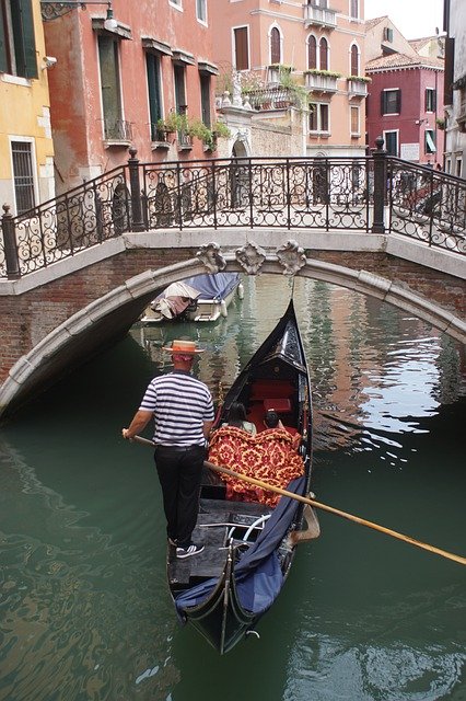 Free download Venice Gondola Channel -  free photo or picture to be edited with GIMP online image editor