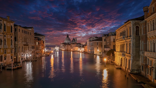 Free download venice italy dawn sunrise city free picture to be edited with GIMP free online image editor