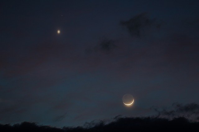 Free download Venus Luna Conjunction -  free photo or picture to be edited with GIMP online image editor