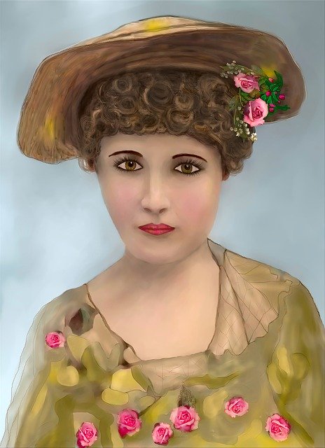 Free download Victorian Lady Watercolor Painting -  free illustration to be edited with GIMP free online image editor