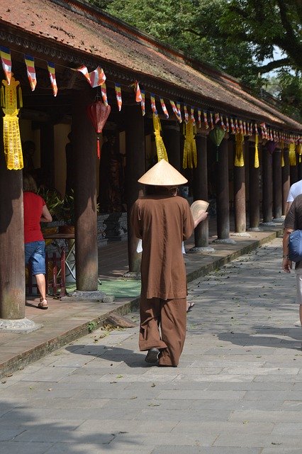 Free download Vietnam Temple Monk -  free photo or picture to be edited with GIMP online image editor