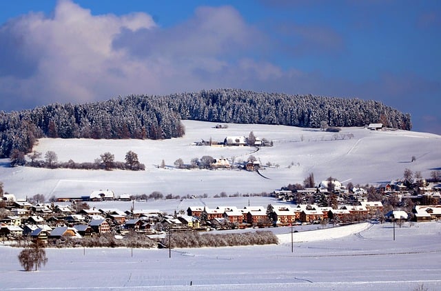 Free download village winter landscape winter free picture to be edited with GIMP free online image editor