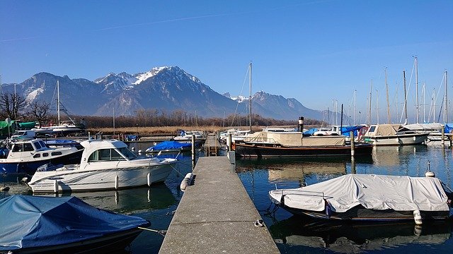 Free download Villeneuve Port Boat -  free photo or picture to be edited with GIMP online image editor