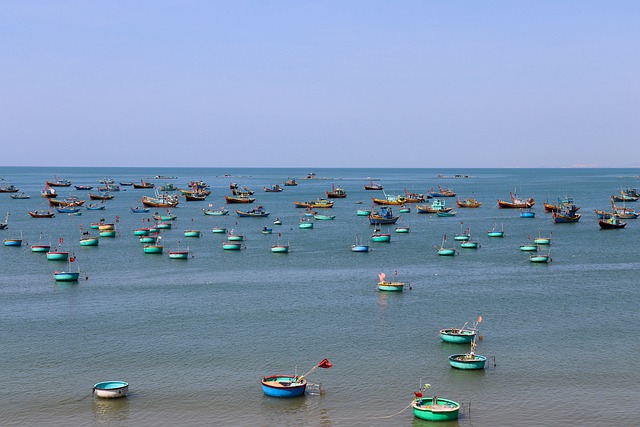 Free download vinh hy bay boats sea ninh thuan free picture to be edited with GIMP free online image editor