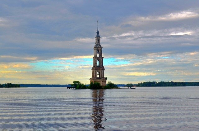 Free download Volga River Russia Gold -  free photo or picture to be edited with GIMP online image editor