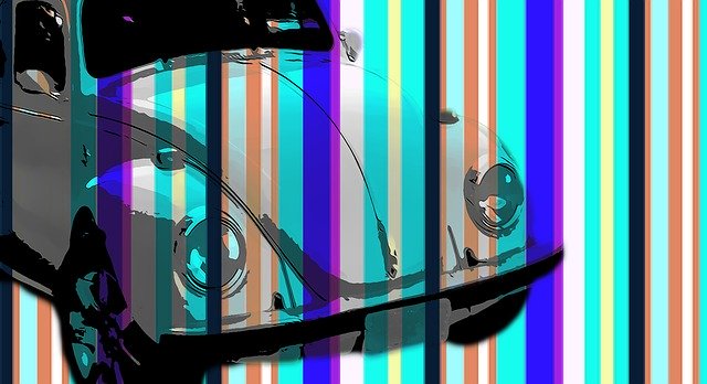 Free download Volkswagen Beetle Art -  free illustration to be edited with GIMP free online image editor