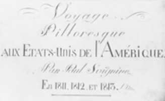 Free download Voyage Pittoresque aux Etats-Unis de lAmerique. Par Paul Svignine. En 1811, 1812, et 1813. (Title Page from Svinins Portfolio of Watercolors) free photo or picture to be edited with GIMP online image editor