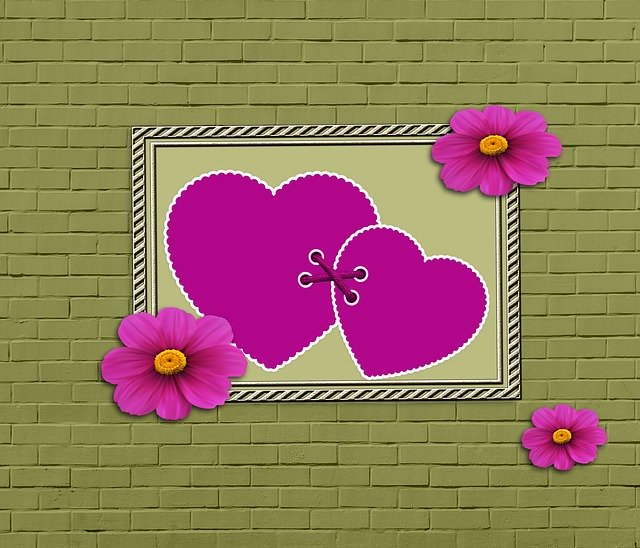 Free download Wall Background Heart -  free illustration to be edited with GIMP free online image editor