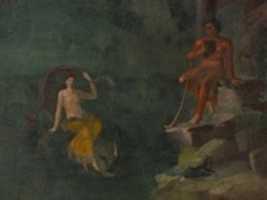 Free download Wall painting: Polyphemus and Galatea in a landscape, from the imperial villa at Boscotrecase free photo or picture to be edited with GIMP online image editor