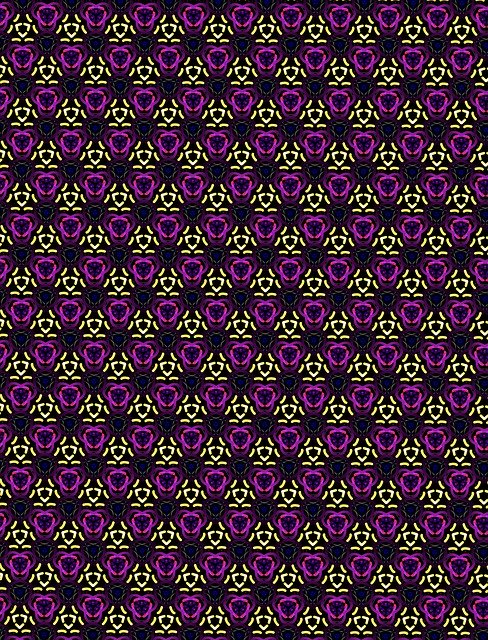 Free download Wallpaper Floral Pattern Purple -  free illustration to be edited with GIMP free online image editor