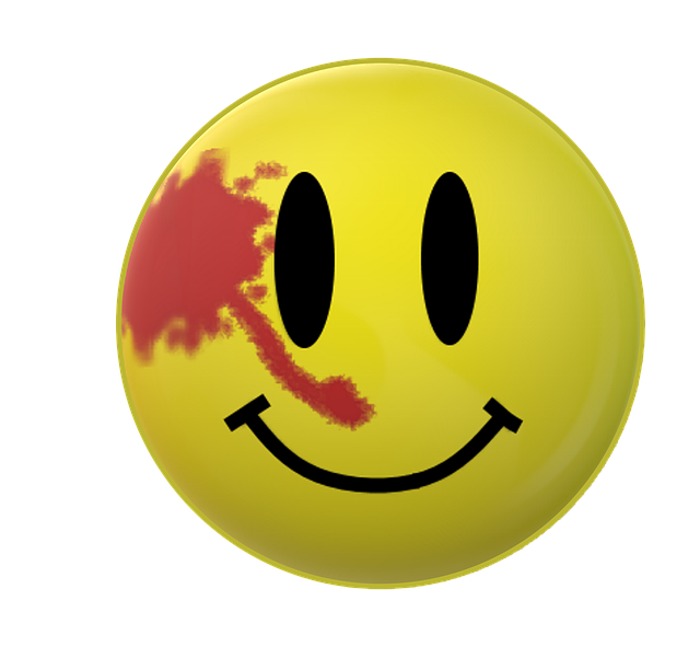 Free download Watchmen Smiley Blood -  free illustration to be edited with GIMP free online image editor