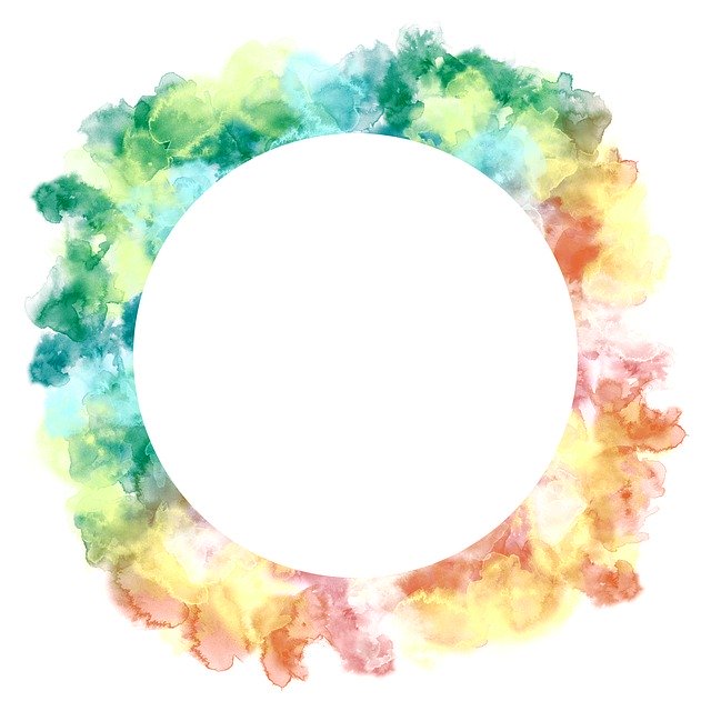 Free download Watercolor Summer Negative Space -  free illustration to be edited with GIMP free online image editor