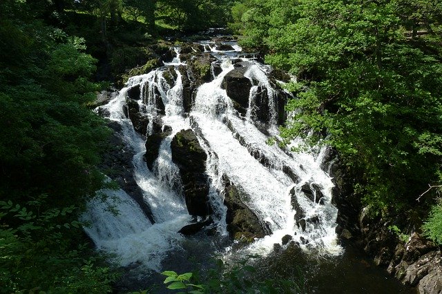 Free download Waterfall Cascade Swallow Falls -  free free photo or picture to be edited with GIMP online image editor