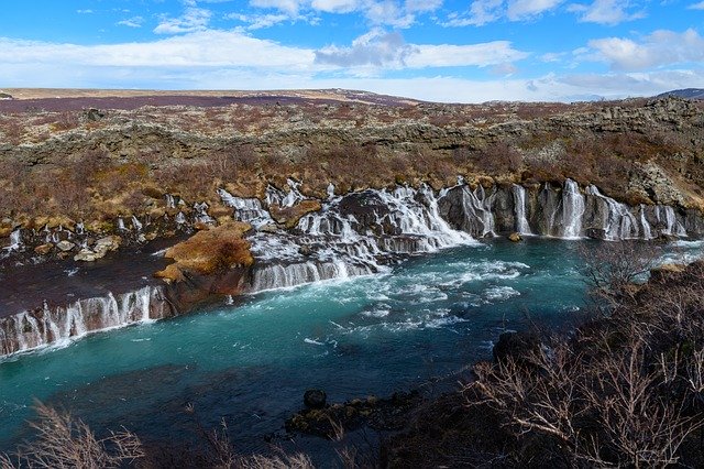 Free download Waterfall Iceland Stream -  free photo or picture to be edited with GIMP online image editor