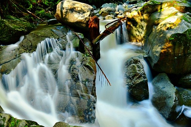 Free download Waterfalls Cascading Water Nature -  free photo or picture to be edited with GIMP online image editor