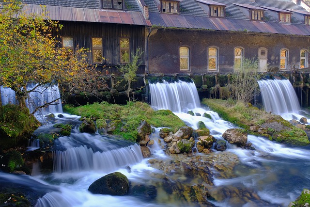 Free download waterfall stream nature landscape free picture to be edited with GIMP free online image editor