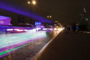 Free download Waterloo Bridge Light Trails free photo or picture to be edited with GIMP online image editor