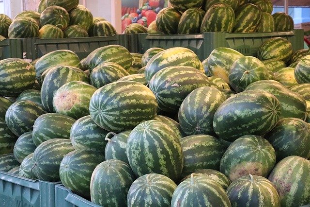 Free download Watermelon Sale Market -  free photo or picture to be edited with GIMP online image editor