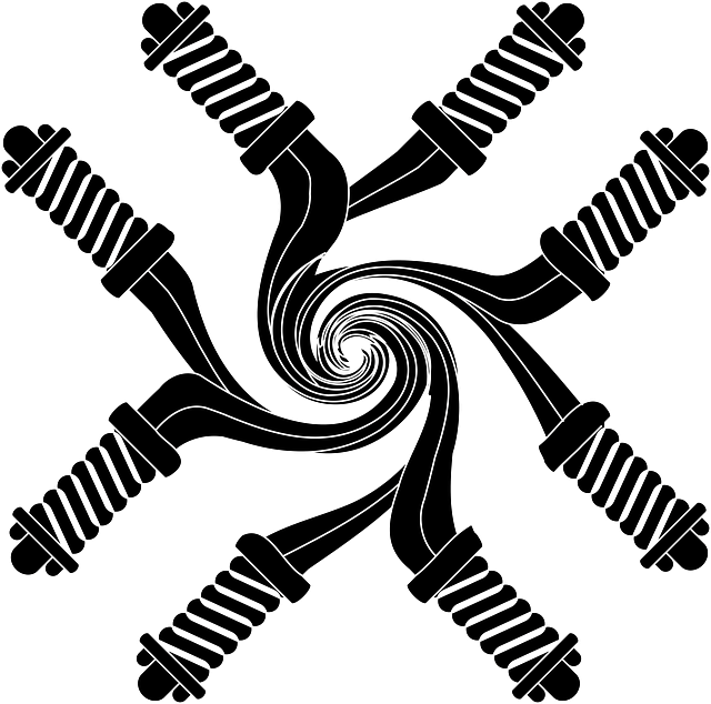 Free download Weapon Spiral Black And White -  free illustration to be edited with GIMP free online image editor