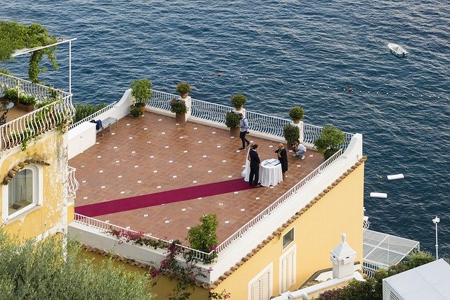 Free download Wedding Sea Positano -  free photo or picture to be edited with GIMP online image editor