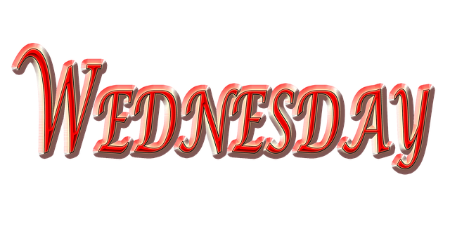 Free download Wednesday Weekday Day Red -  free illustration to be edited with GIMP free online image editor