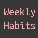 Weekly Habits  screen for extension Chrome web store in OffiDocs Chromium