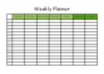 Download grátis Planejador semanal Modelo Microsoft Word, Excel ou Powerpoint grátis para ser editado com LibreOffice online ou OpenOffice Desktop online
