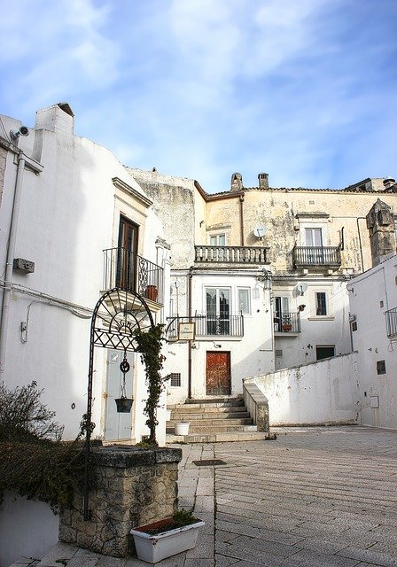 Free download White Houses Balconies Buildings -  free photo or picture to be edited with GIMP online image editor