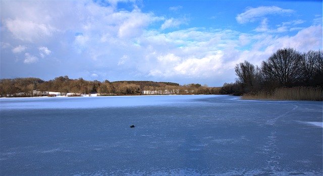 Free download Wiesensee Frozen Ice Cold -  free photo or picture to be edited with GIMP online image editor