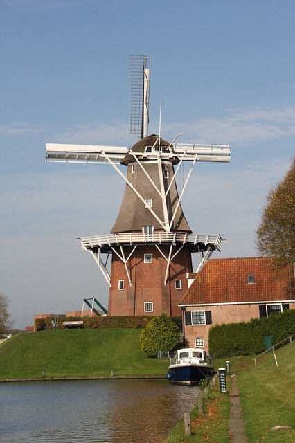 Бесплатно скачать Ветряная мельница Нидерланды Голландия - бесплатное фото или изображение для редактирования с помощью онлайн-редактора изображений GIMP