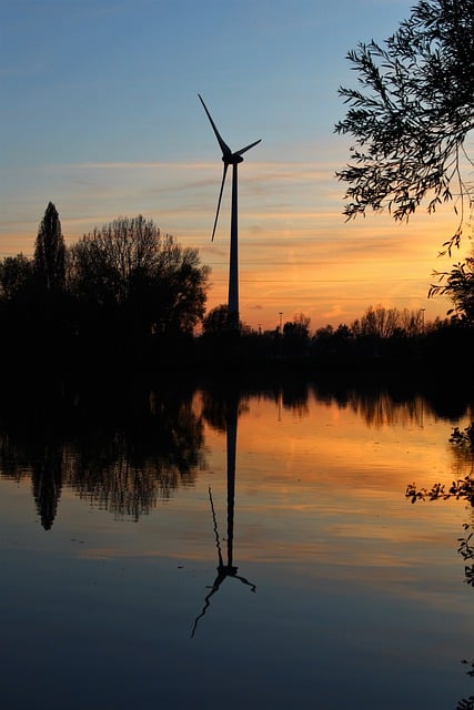 Free download windmill water sky evening free picture to be edited with GIMP free online image editor