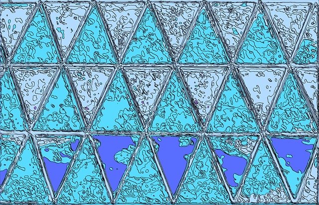 Free download Window Triangles Art -  free illustration to be edited with GIMP free online image editor