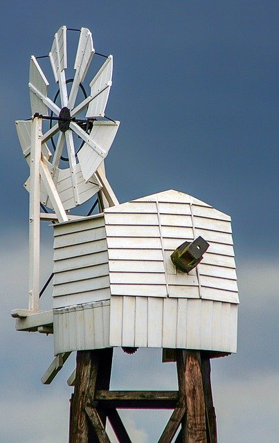 Free download Wind Pump Wood White -  free photo or picture to be edited with GIMP online image editor