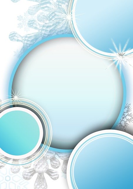 Free download Winter Blue Snowflakes -  free illustration to be edited with GIMP free online image editor