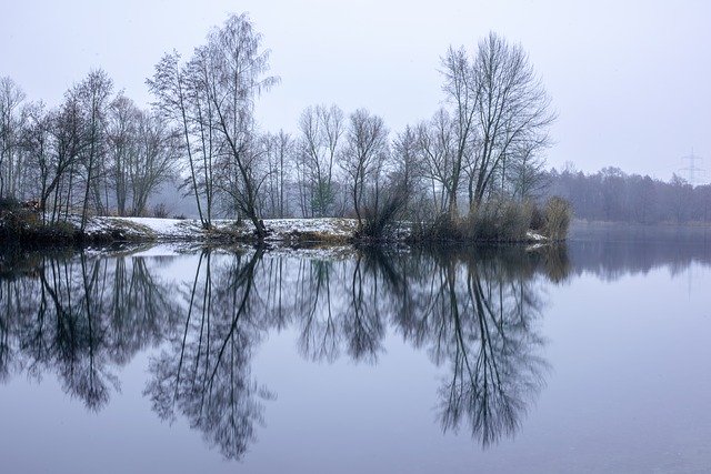 Free download Winter Lake Landscape -  free photo or picture to be edited with GIMP online image editor