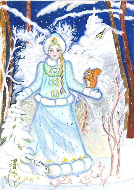 Free download Winter Painting -  free illustration to be edited with GIMP free online image editor