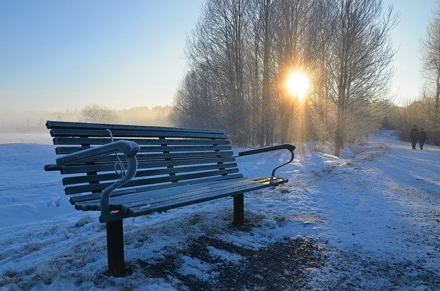 Free download Winter Park Bench Snow -  free photo or picture to be edited with GIMP online image editor