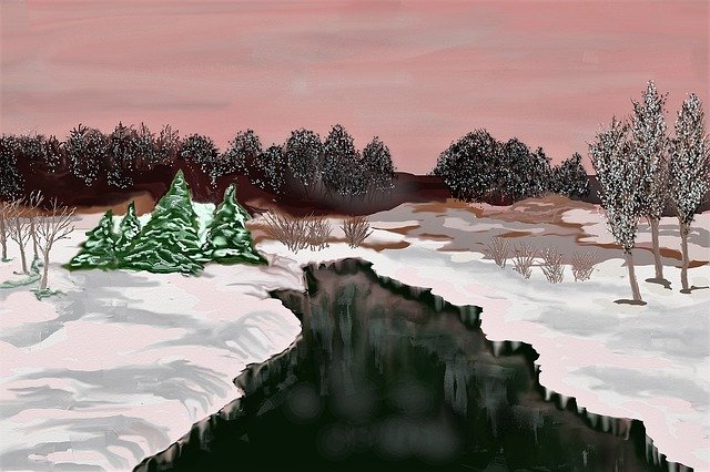 Free download Winter Russia Snow Landscape -  free illustration to be edited with GIMP free online image editor