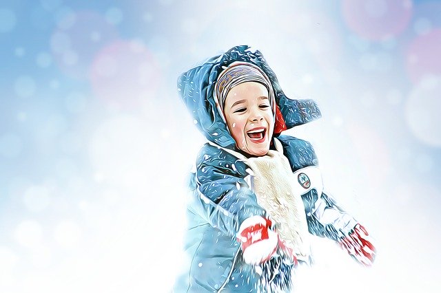 Free download Winter Toddler Snow -  free illustration to be edited with GIMP free online image editor