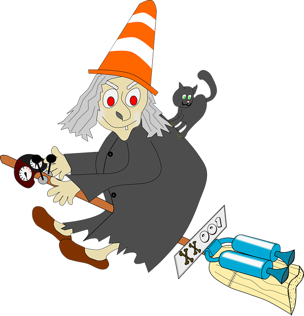 Free download Witch Baba On A - Free vector graphic on Pixabay free illustration to be edited with GIMP free online image editor