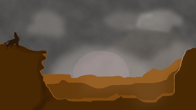 Téléchargement gratuit de Wolf Mountains Lonely - illustration gratuite à éditer avec l'éditeur d'images en ligne gratuit GIMP