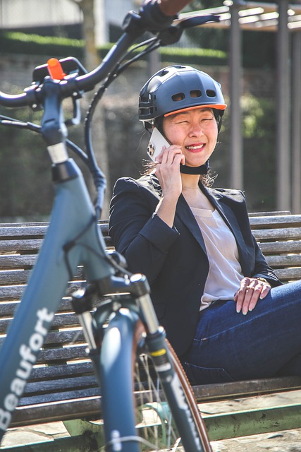 Free download woman bike bench electric bike free picture to be edited with GIMP free online image editor