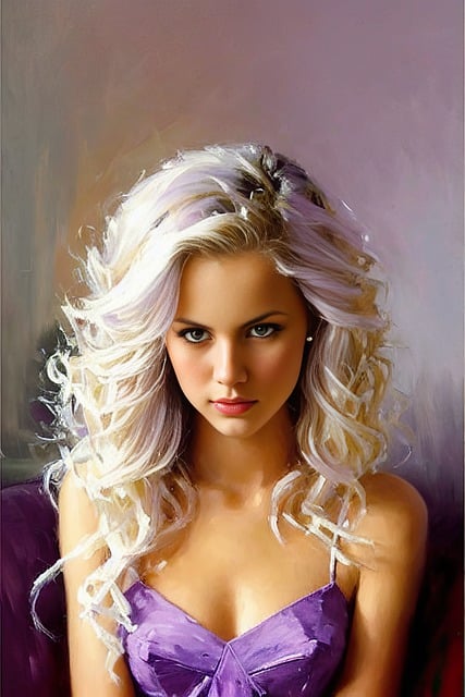 Free download woman blonde dress digital painting free picture to be edited with GIMP free online image editor